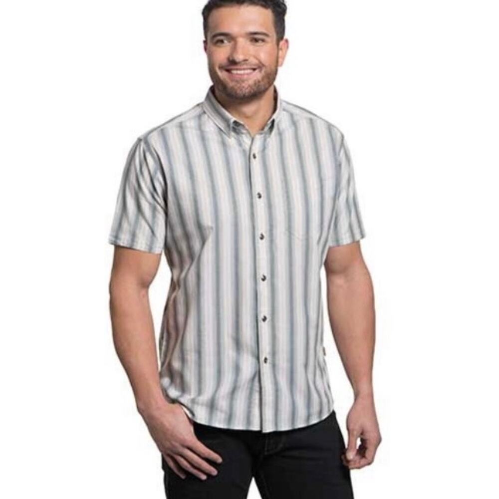 Kuhl The Bohemian Men’s Performance Button Down Shirt Western Striped Size M